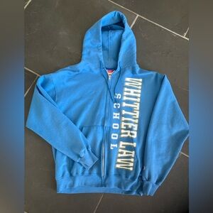 Champion Men’s Size Large Blue Whittier Law School Hoodie